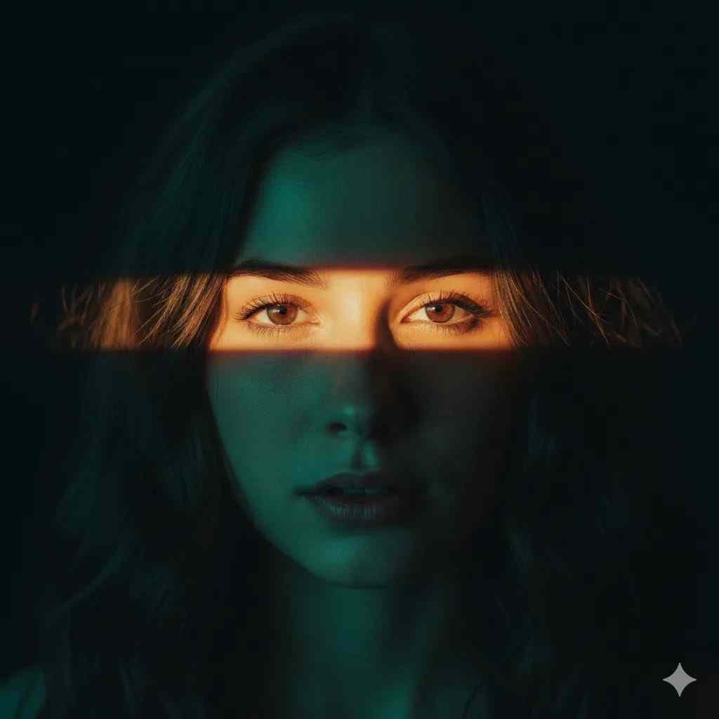 Cinematic Portrait with Dramatic Light Strip 2